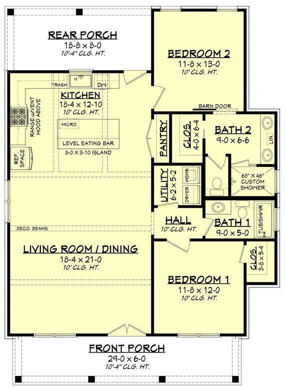 one floor house plans