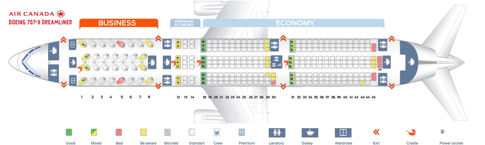 boeing 787-9 seat map