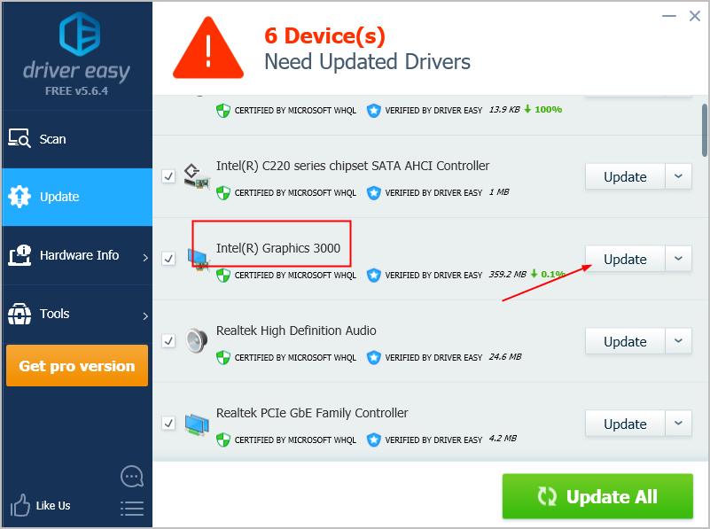 intel r hd graphics 3000 driver windows 10