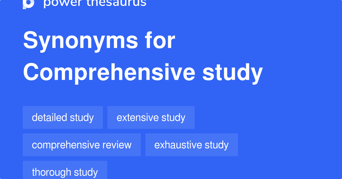 comprehensive synonyms in english