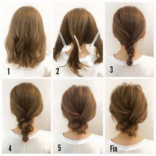 easy medium length hair updos