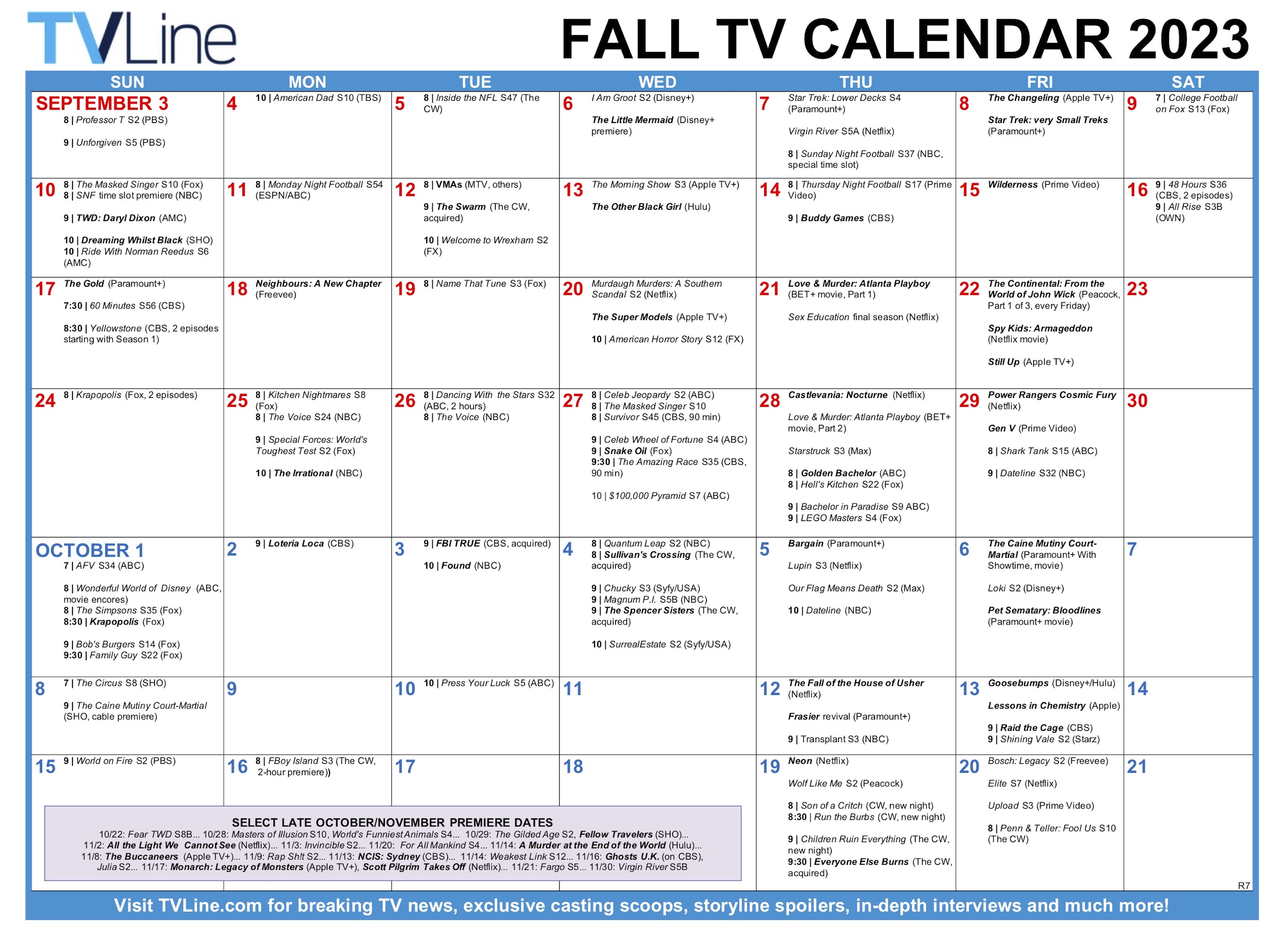 american tv schedule