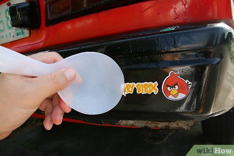 remove a decal from a car