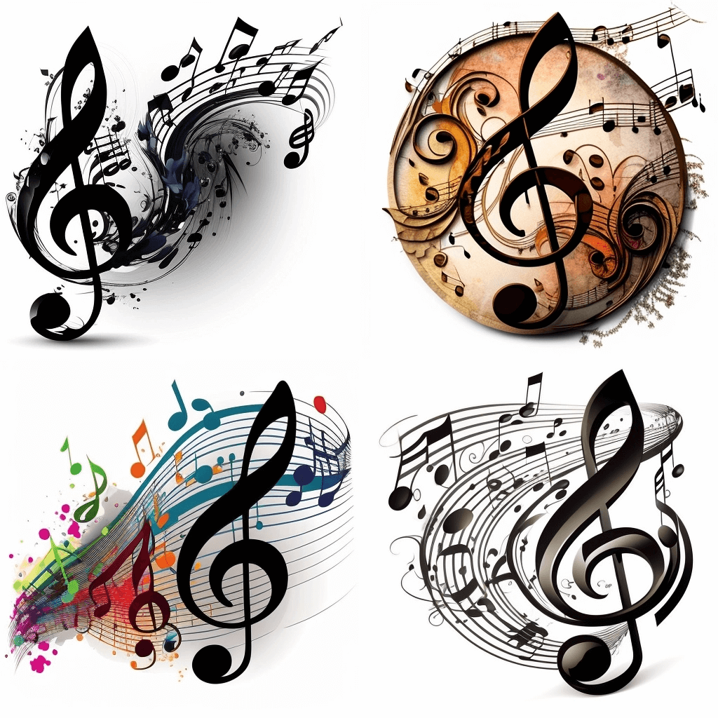 music notes clipart free