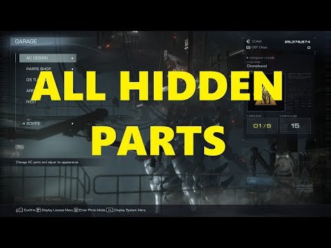 ac6 hidden parts list