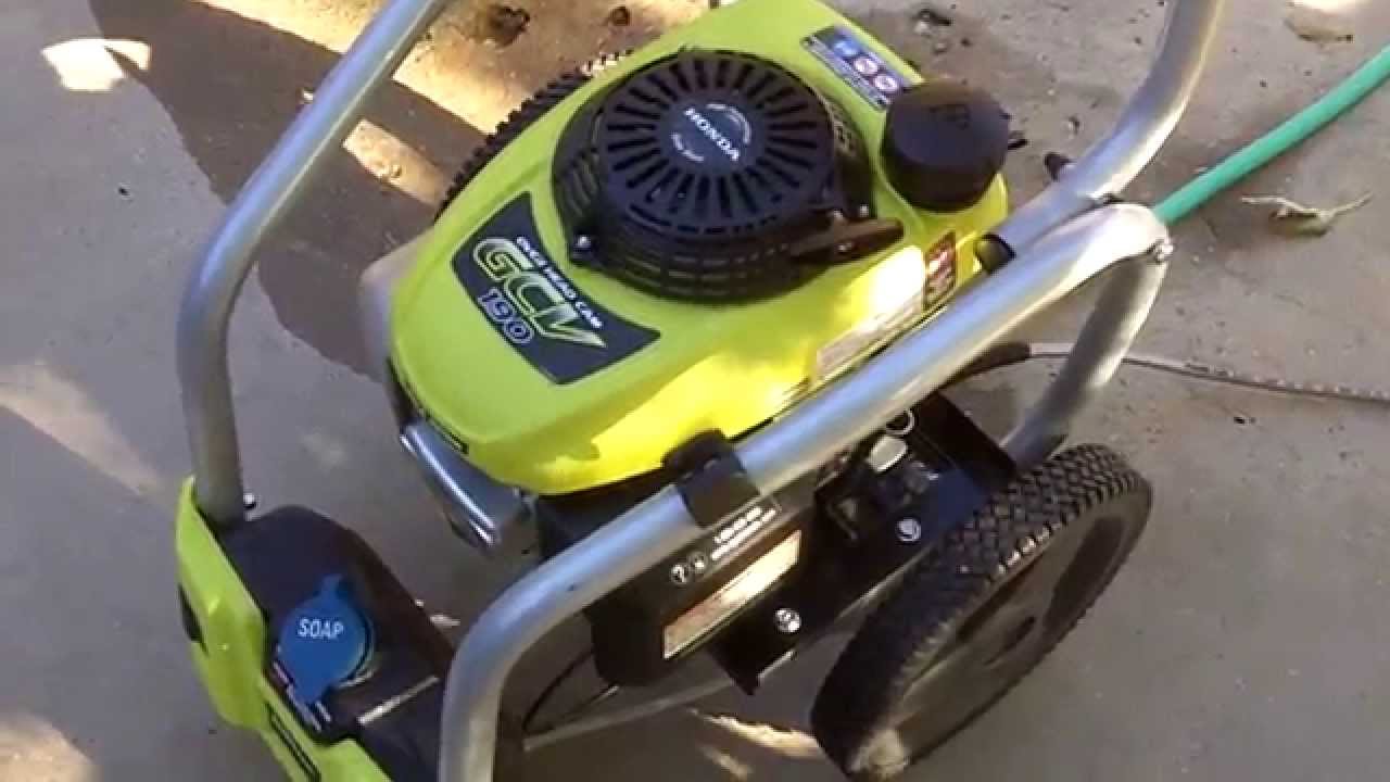 winterizing ryobi pressure washer