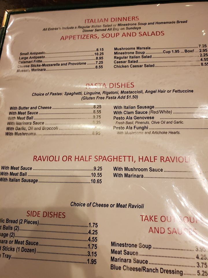 two guys from italy menu