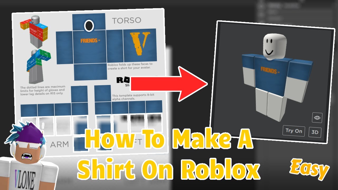 how do i make a shirt on roblox