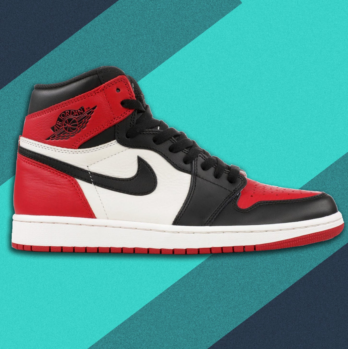 air jordan 1s red and black