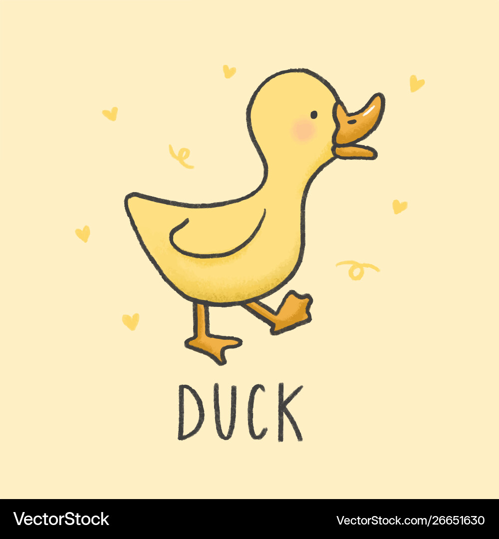 cute duck cartoon