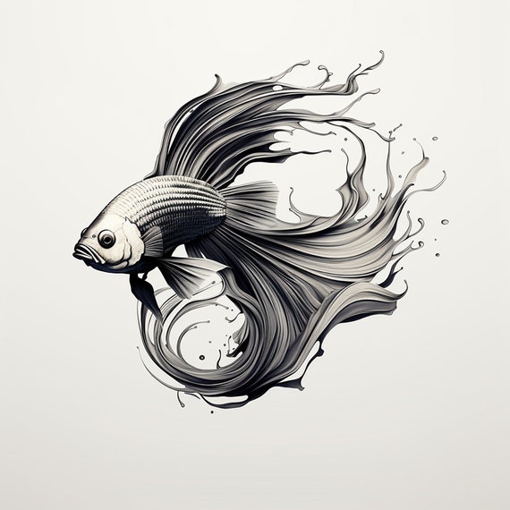 betta fish tattoo