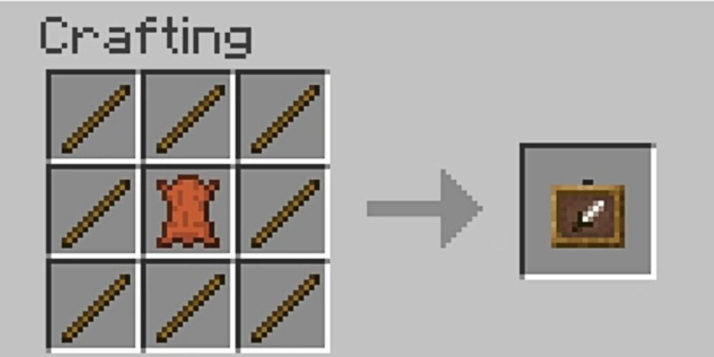 how to make an item frame in minecraft