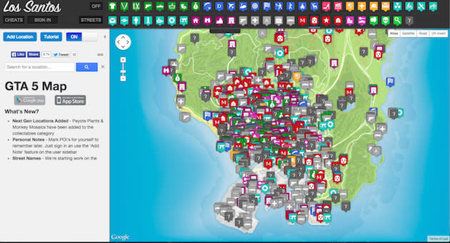 gta 5 interactive map