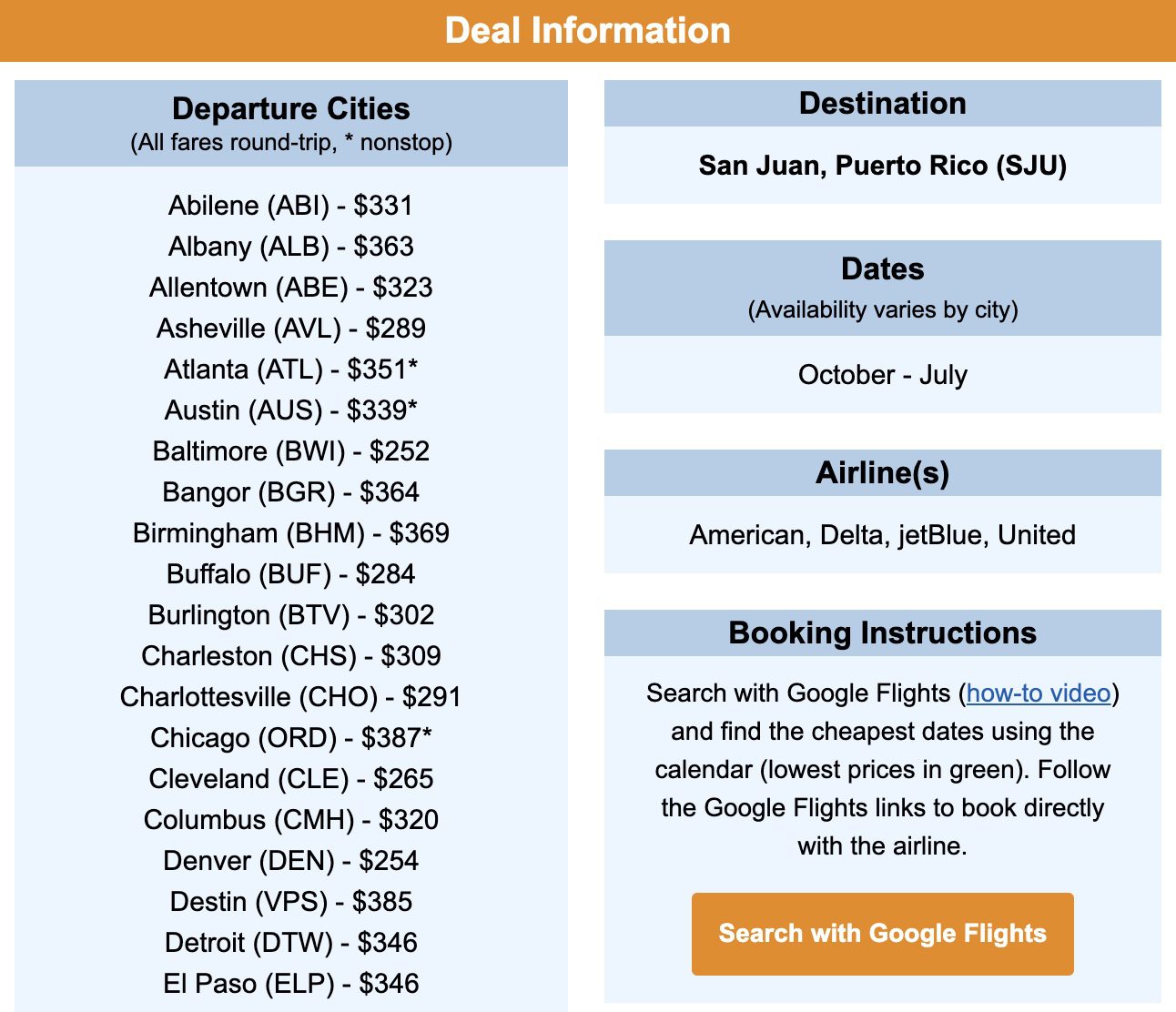 cheap flights to puerto rico