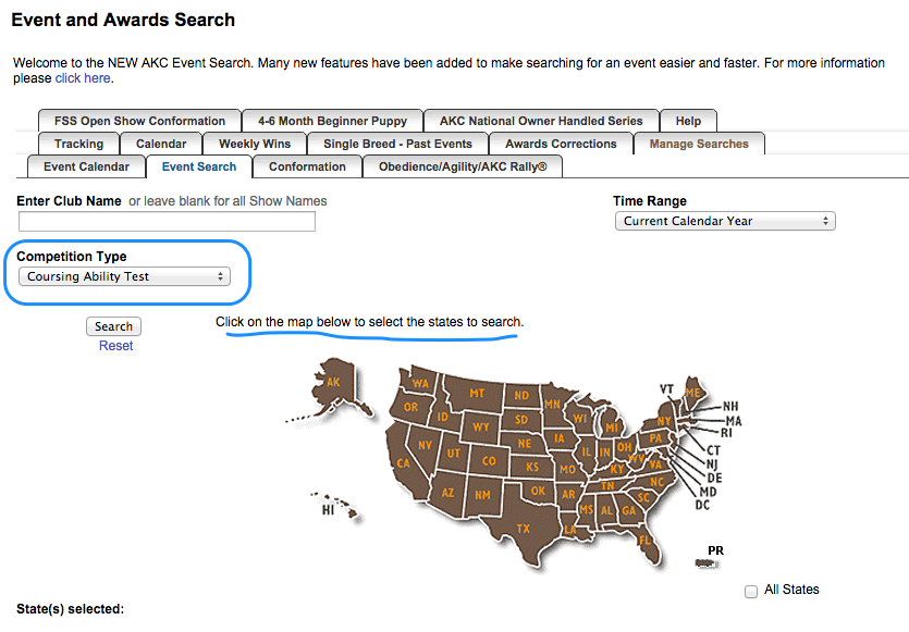 akc events search