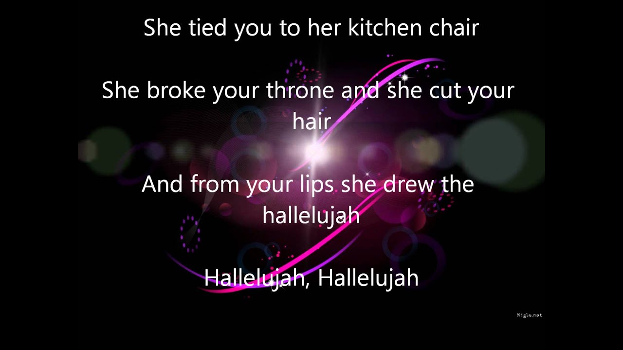 alexandra burke hallelujah lyrics