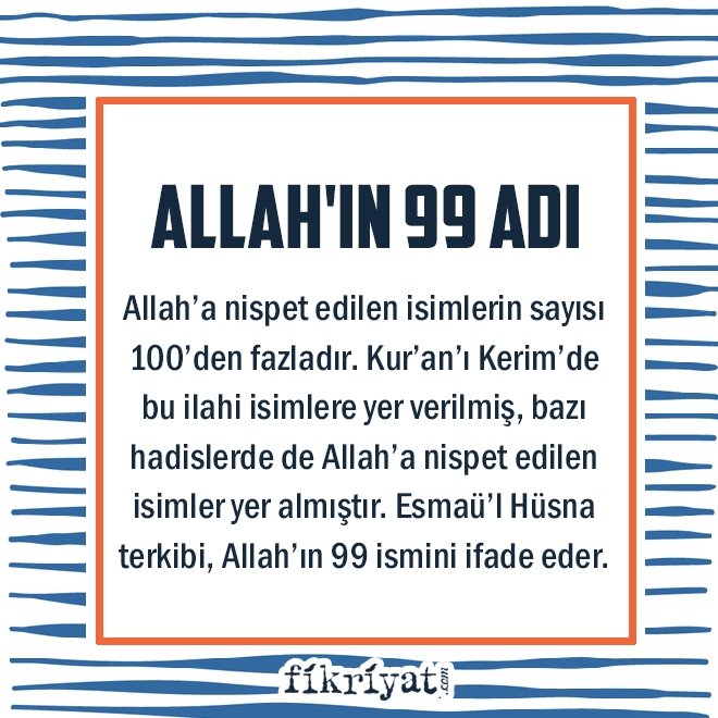 allahın 99 ismini ezberleyen