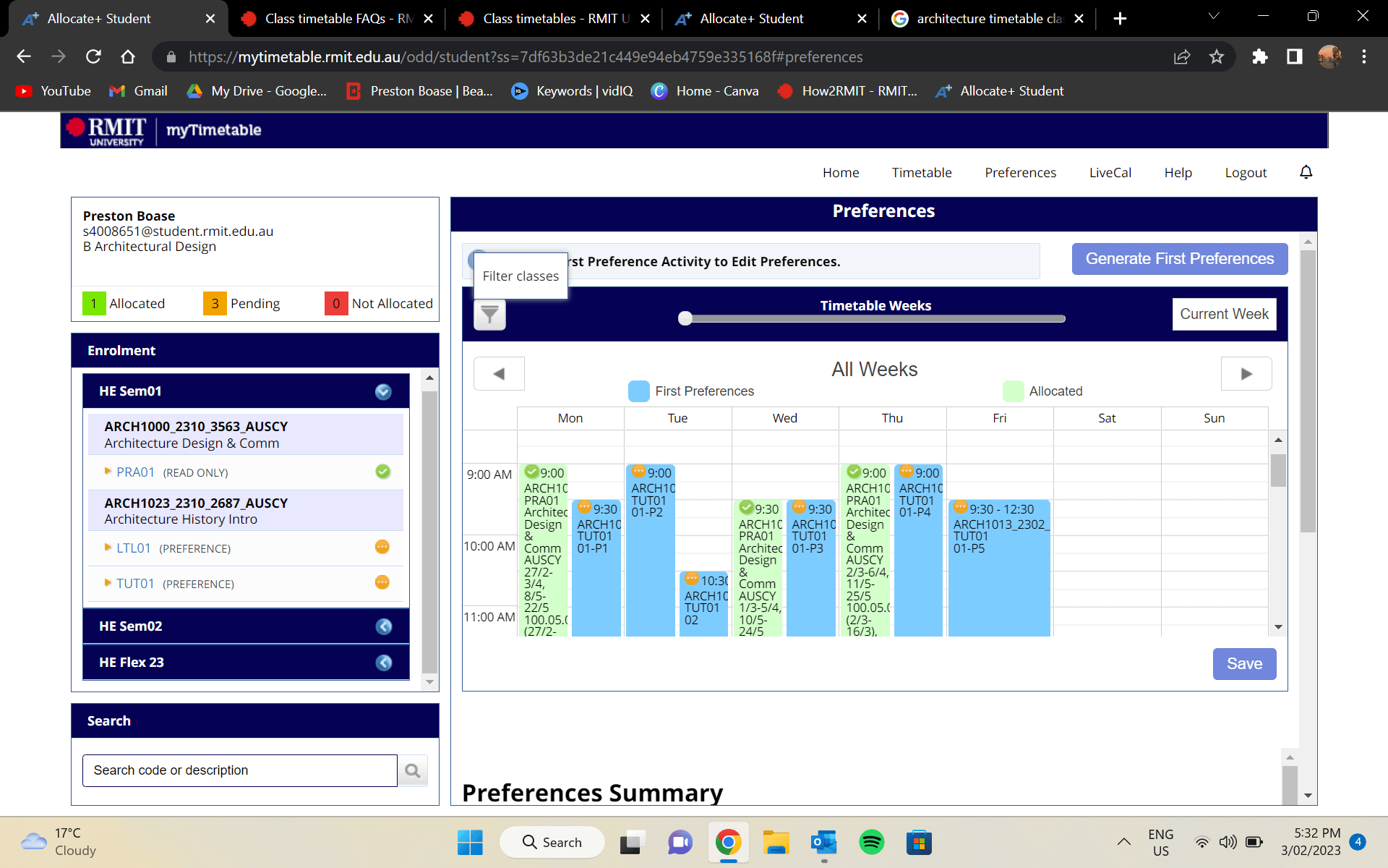 allocate rmit