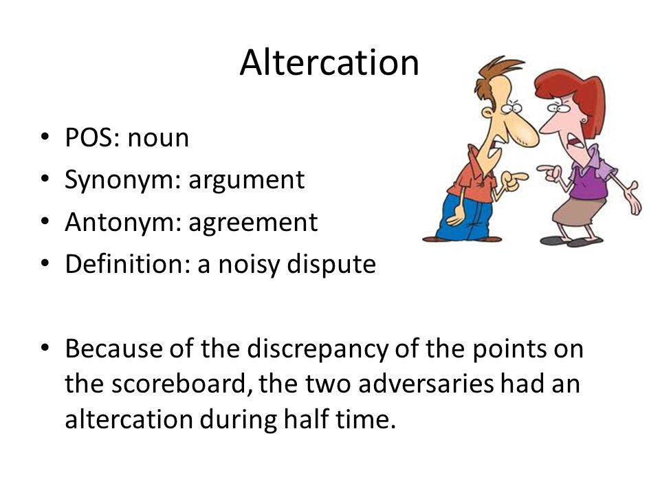 altercation synonyme