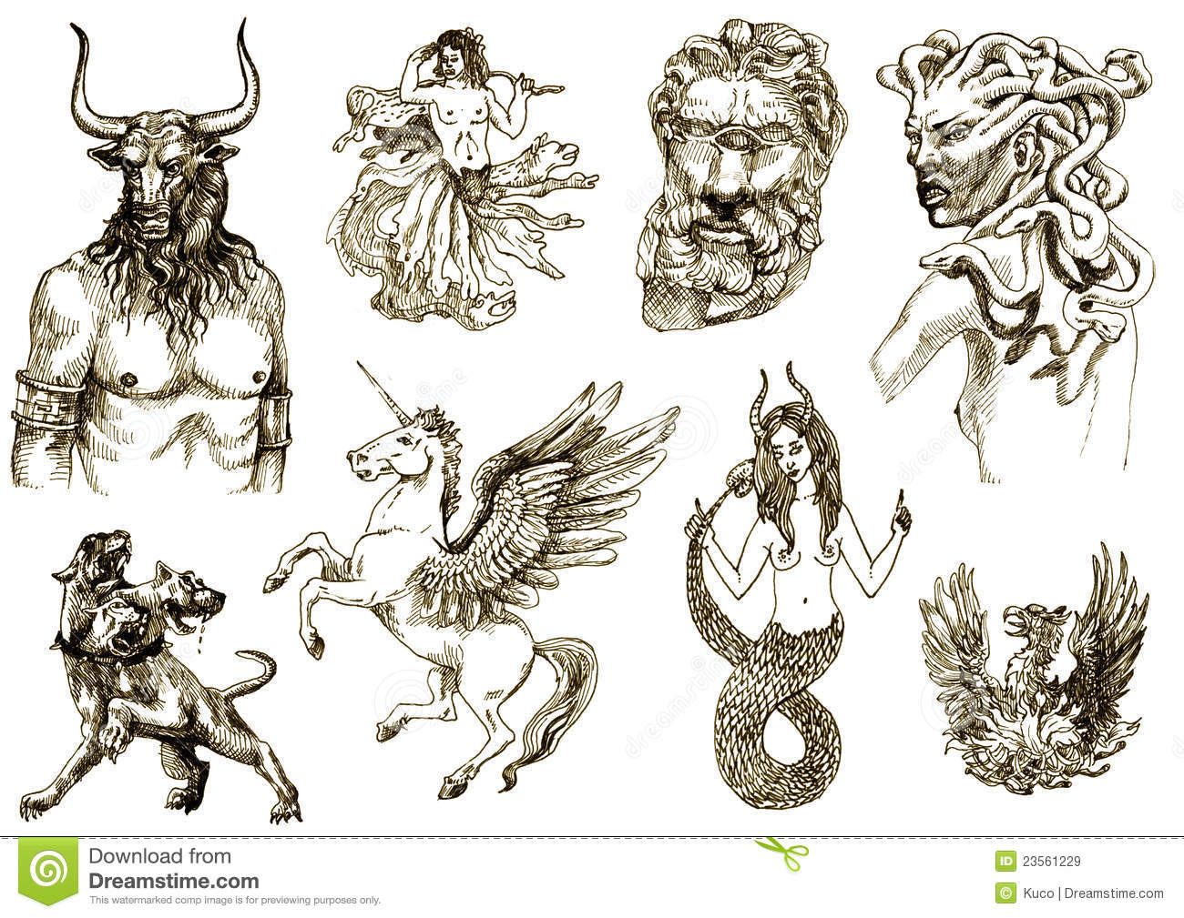 ancient greek mythological creatures