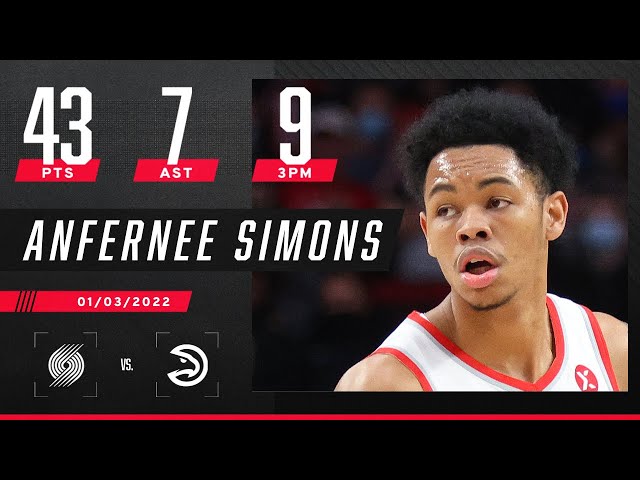 anfernee simons stats