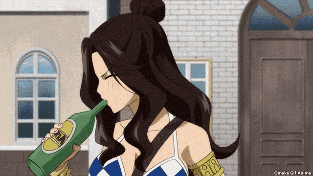 anime drunk gif