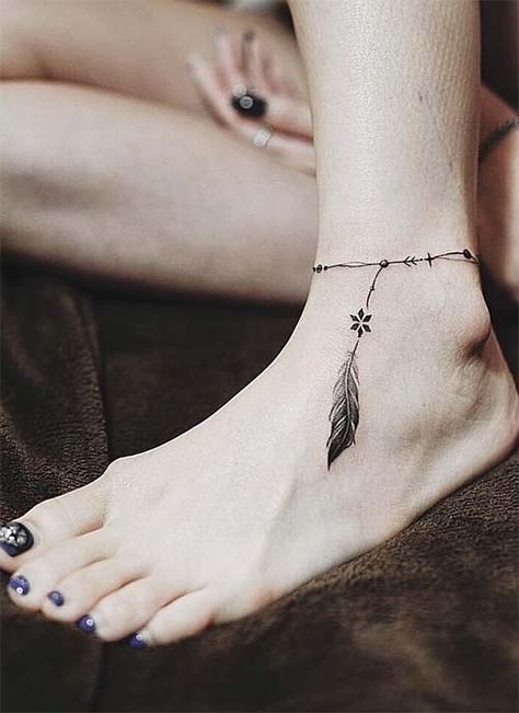 ankle tattoo women