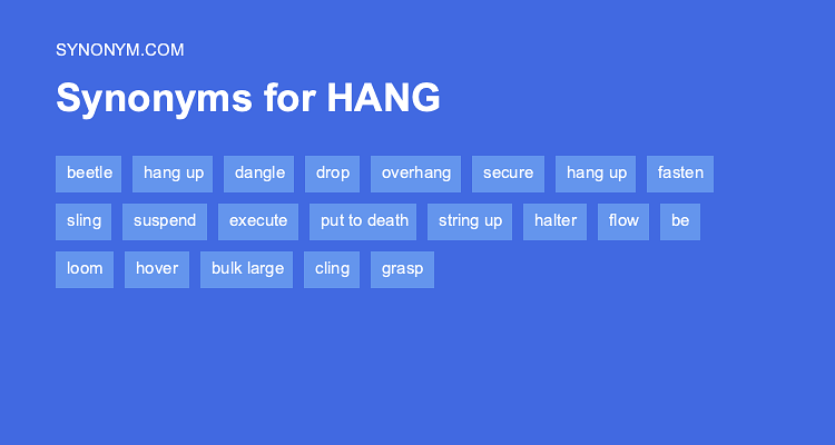 another word for hanging out