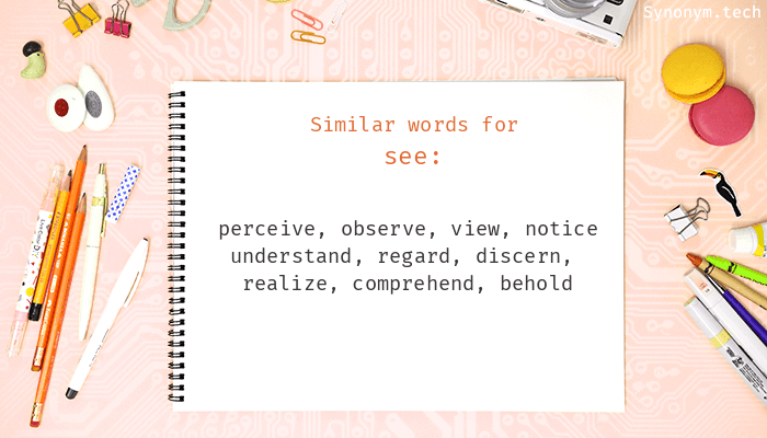 another word for see