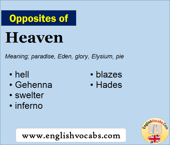 antonyms of heaven