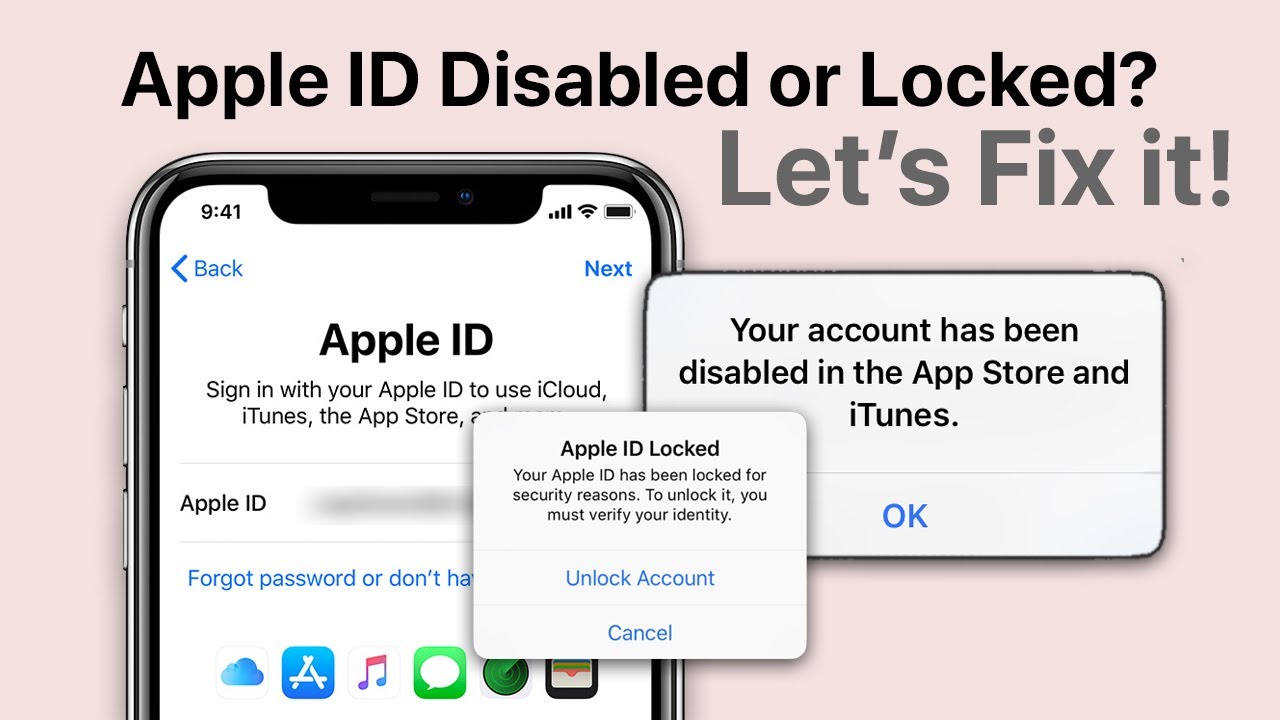 apple account disabled