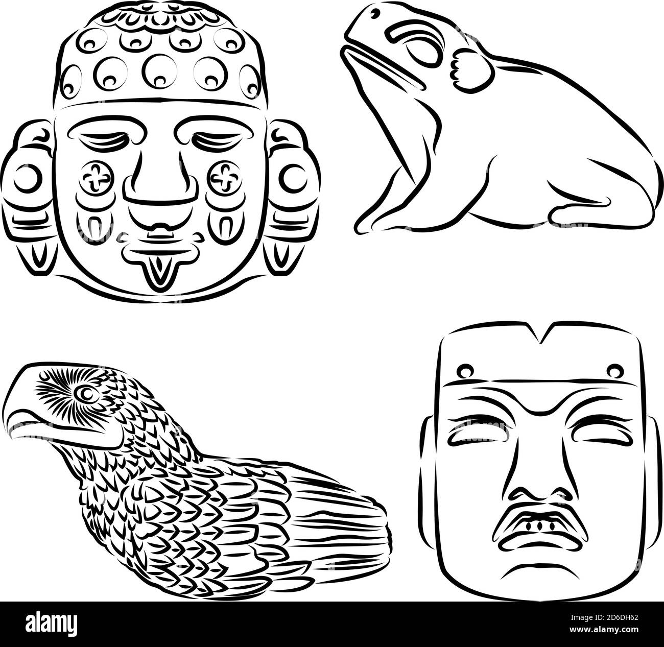 arte azteca dibujos