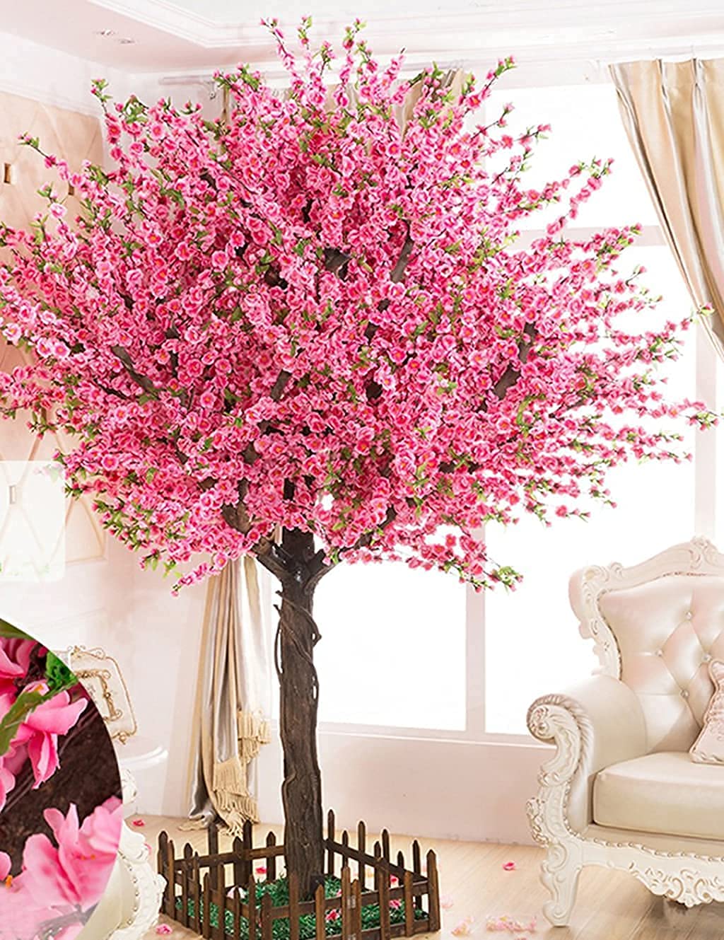 artificial cherry blossom trees