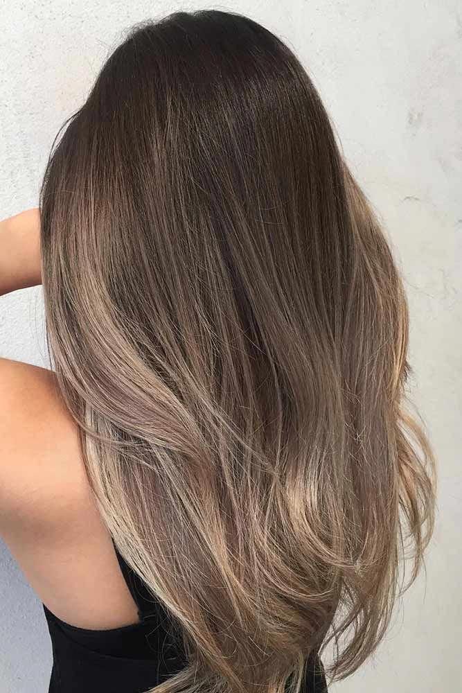 ash brown balayage