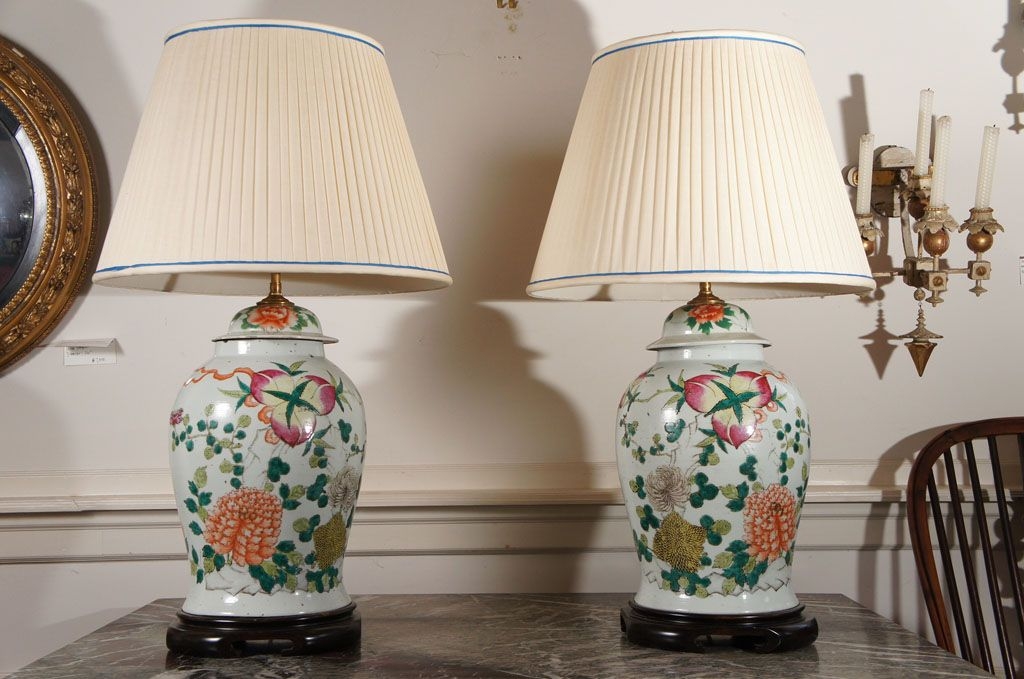 asian lamps vintage