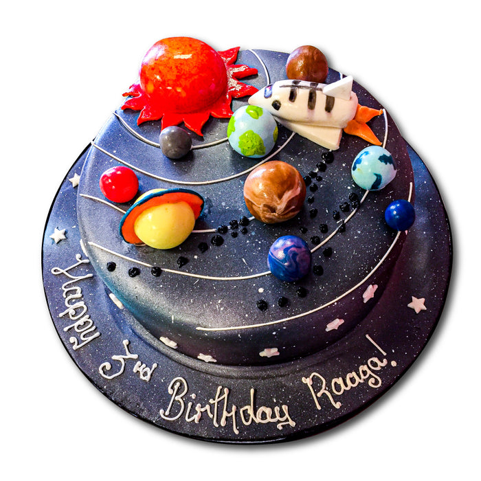 astronaut birthday cake