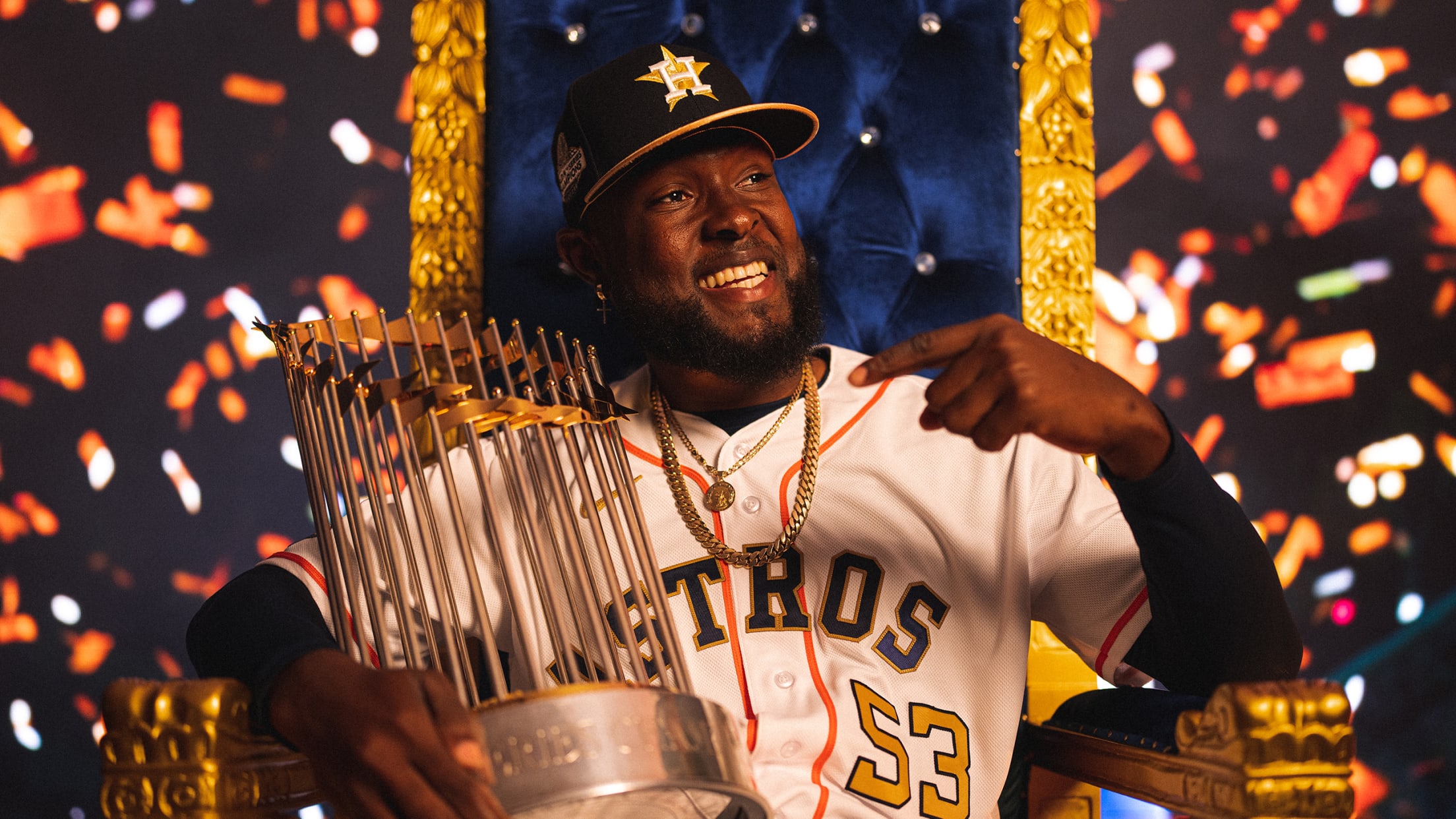 astros gold hat