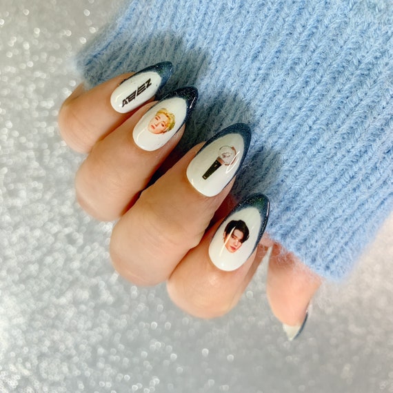 ateez inspired nails