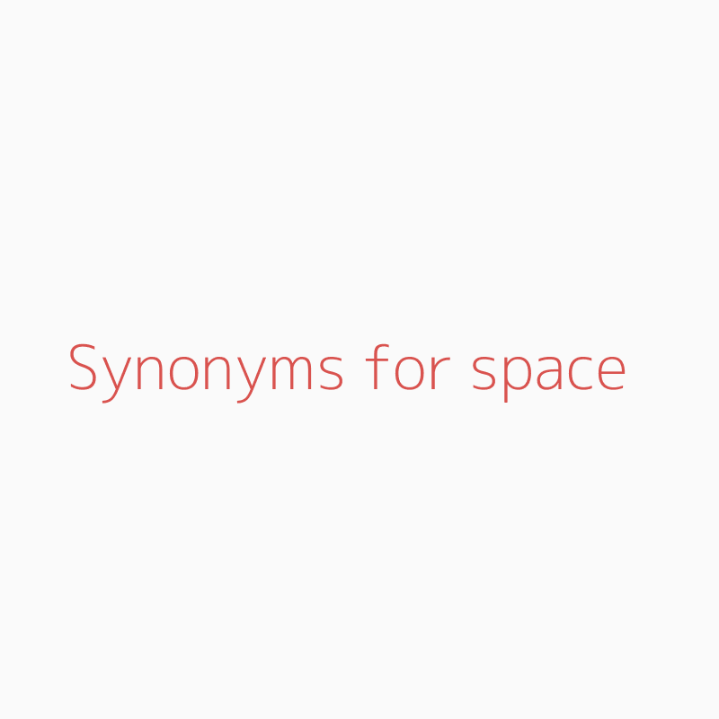 space synonym