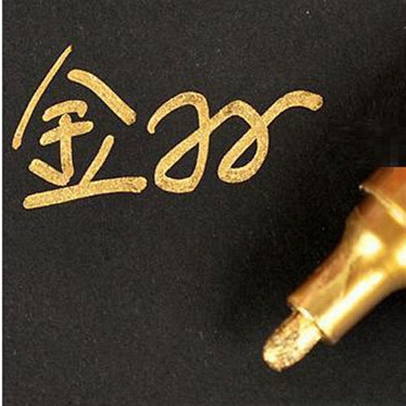 gold paint pen for metal