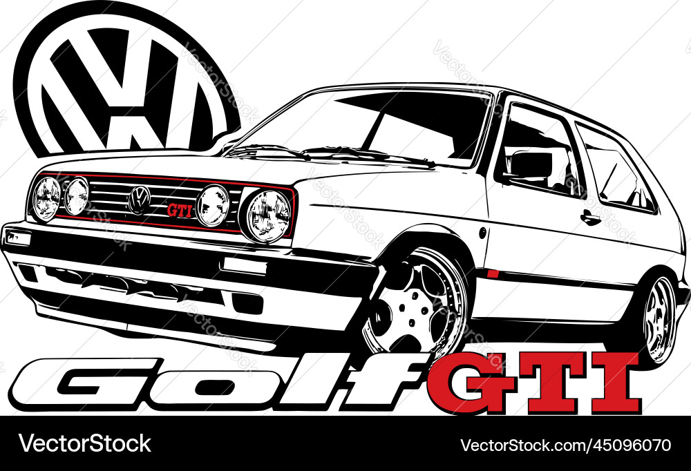 vw golf mk2 logo