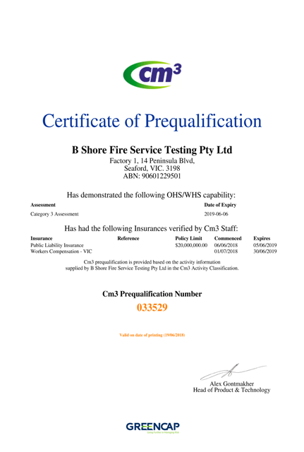 what is cm3 certification