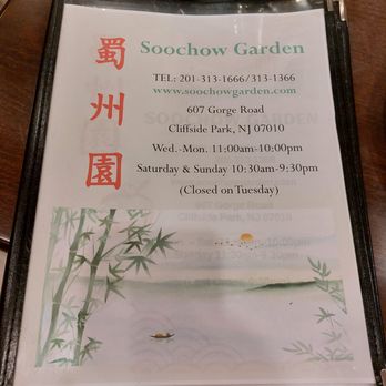 soos garden chinese restaurant menu