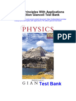 giancoli physics principles with applications 7th edition solutions manual pdf