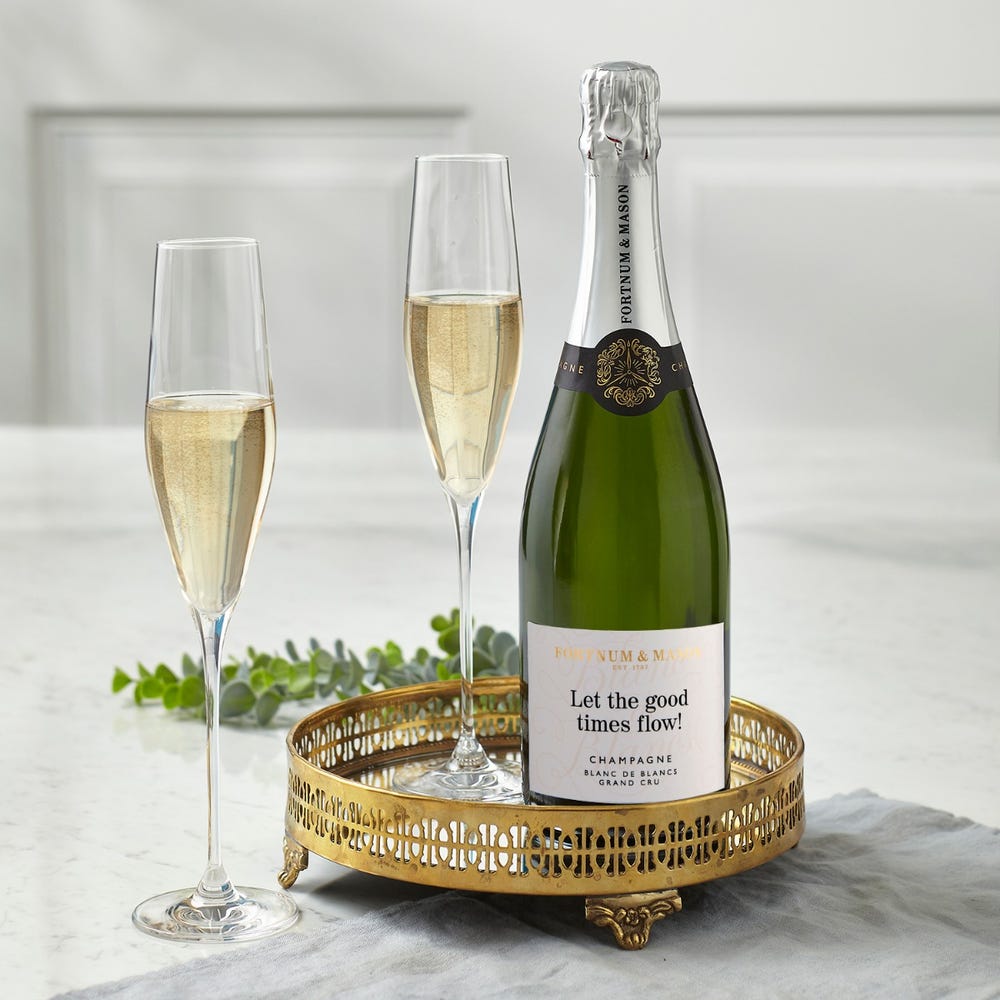 fortnum and mason personalised champagne