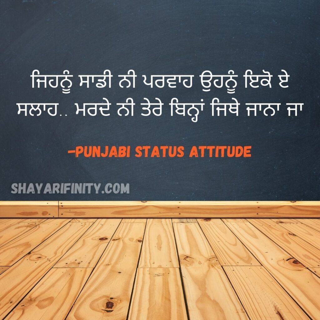 status attitude punjabi