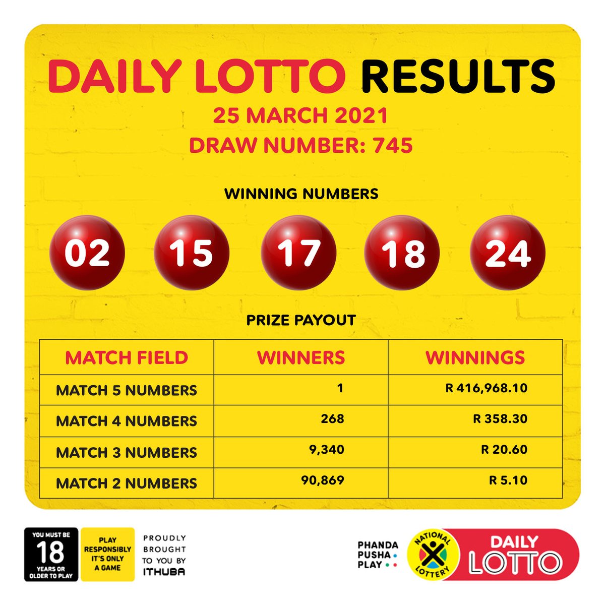 march 25 2021 lotto result