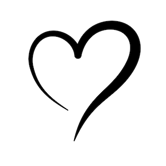 heart outline vector