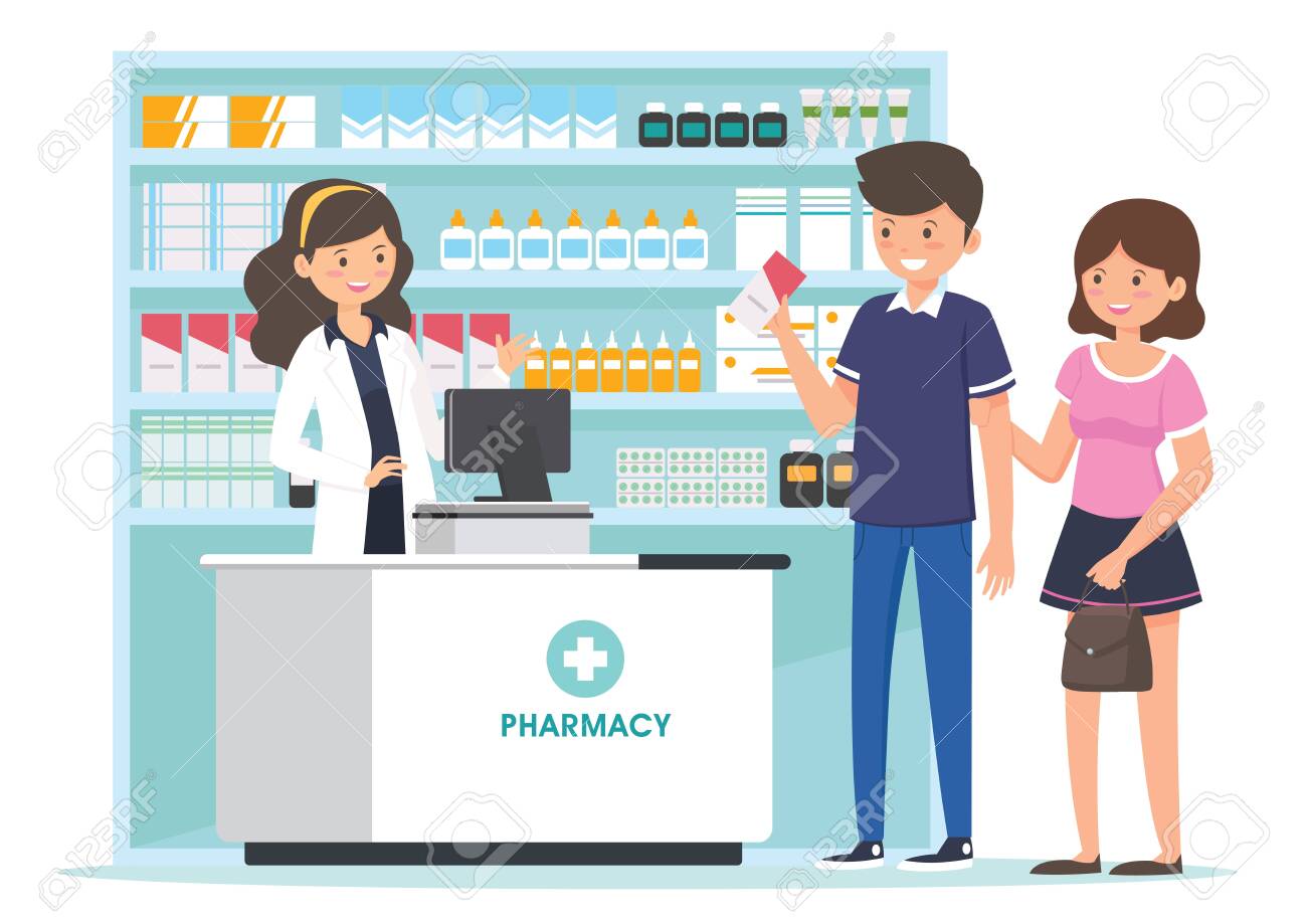 cartoon pictures of pharmacy