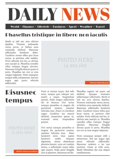 free newspaper template